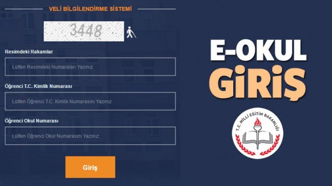 2017 - 2018 E-Okul Giriş! Veli bilgilendirme sistemi girişi (VBS)