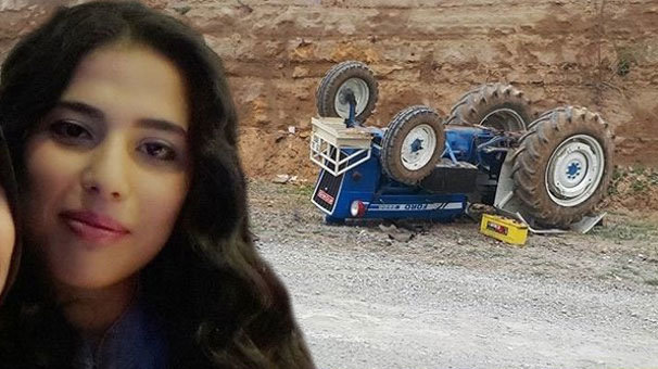 Kullandığı traktör devrilen genç kız öldü
