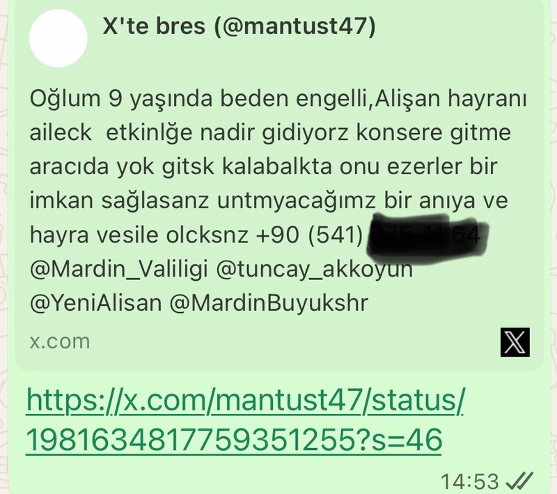 Vali Tuncay Akkoyun, Engelli Çocuğa Destek Verdi