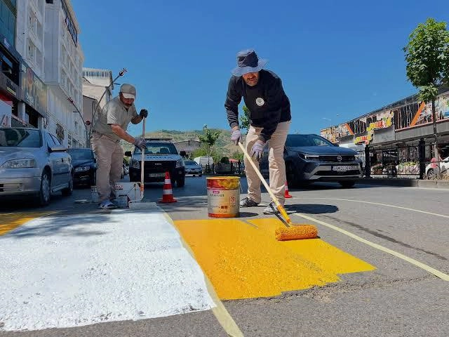 Muş Belediyesi Trafik Güvenliği Çalışmalarını Tamamladı