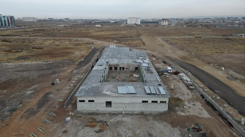 Aksaray Belediyesi Yemek Fabrikası İnşaatında Yüzde 65 Tamamlanma