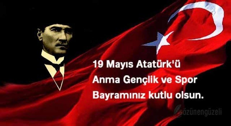 19 MAYIS TÜM ÜLKEMİZE KUTLU OLSUN