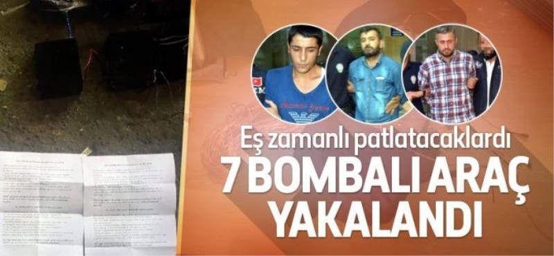 Adana'da 7 bombalı araç yakalandı