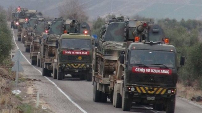 Afrin`in karşısına askeri yığınak!