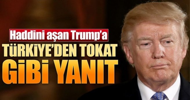 AK Parti`den Trump`a tokat gibi yanıt