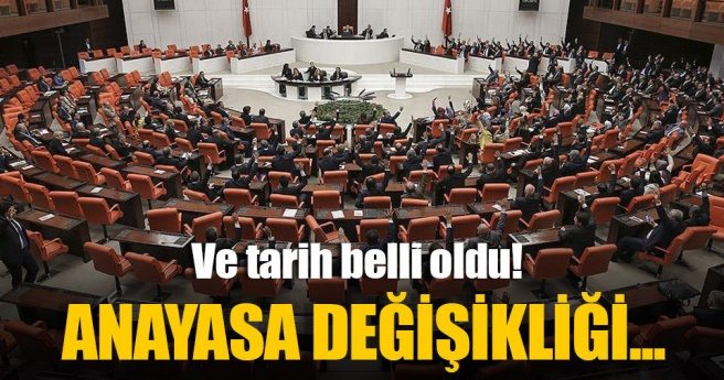 Anayasa değişikliği teklifinin görüşülme takvimi şekilleniyor