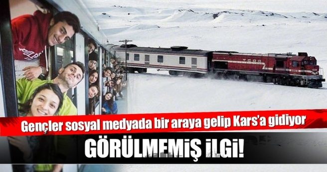 Ankara-Kars arası Doğu Ekspresi seferlerine şaşırtan ilgi!
