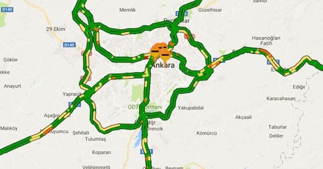 Ankara`da bu yollar trafiğe kapanacak