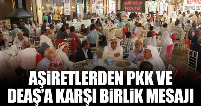 Aşiretlerden PKK ve DEAŞ?a karşı birlik mesajı!
