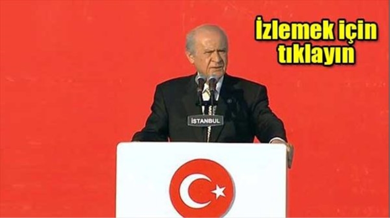 Bahçeli`den alkışlanan konuşma