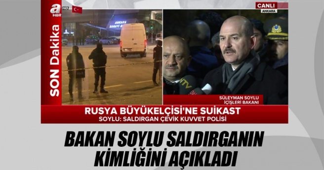 Bakan Soylu saldırganın kimliğini açıkladı