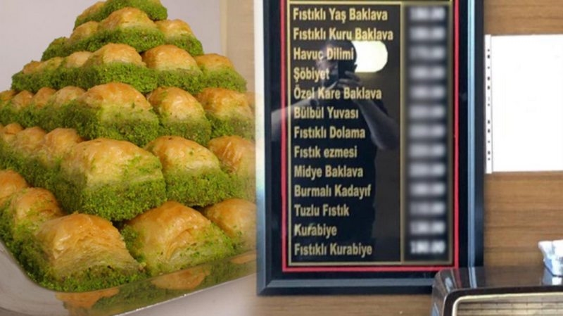 Baklava yemek de lüks oldu! Fiyat listesini gören arkasına bakmadan kaçıyor