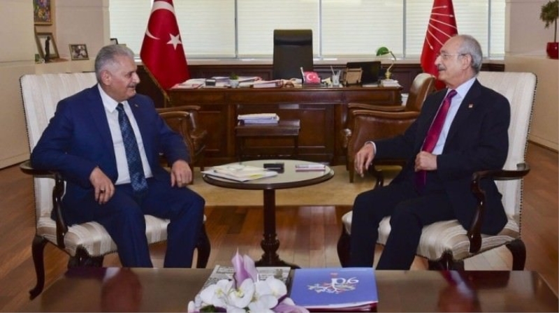 Başbakan'la Kılıçdaroğlu ile bir araya geldi