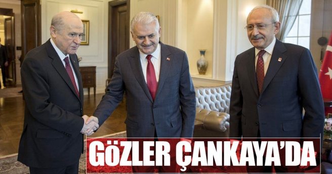 Başbakan Binali Yıldırım, CHP ve MHP liderleri ile bir araya geldi