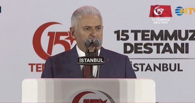 Başbakan Yıldırım, Şehitler Köprüsü?nde Milyonlara Seslendi