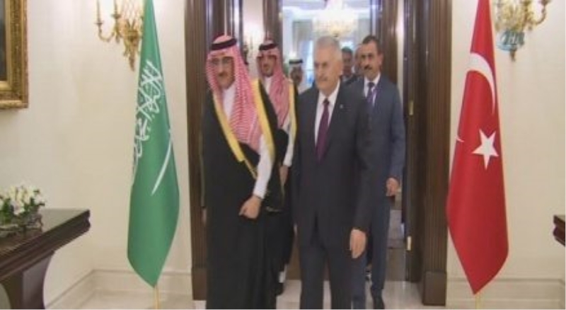 Başbakan Yıldırım, Suudi Prens ile görüştü