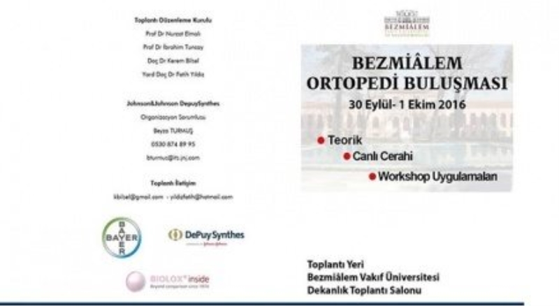 Bezmialem?de Ortopedi buluşması