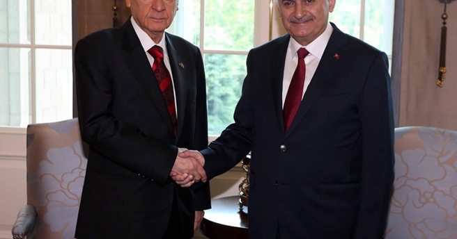 Binali Yıldırım ile Devlet Bahçeli görüşüyor