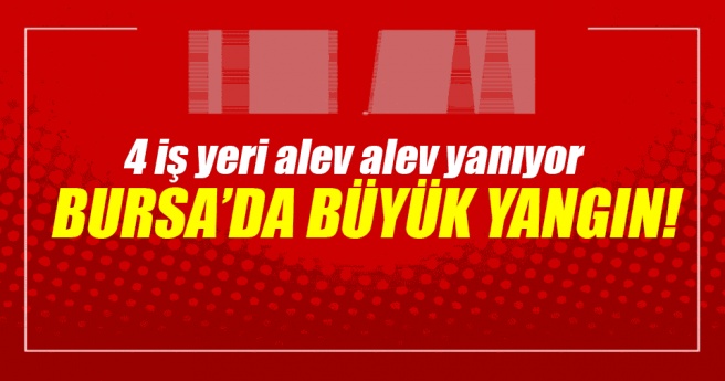 Bursa`da büyük yangın!