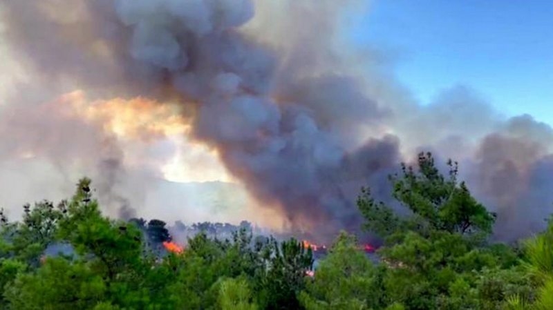 Çanakkale`deki orman yangını kontrol altına alındı, soğutma çalışmaları sürüyor