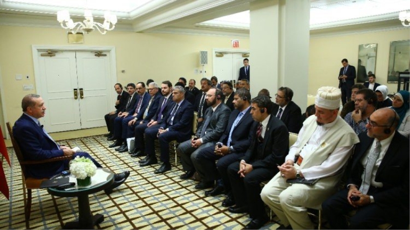 Cumhurbaşkanı ABDli Müslümanlarla görüştü