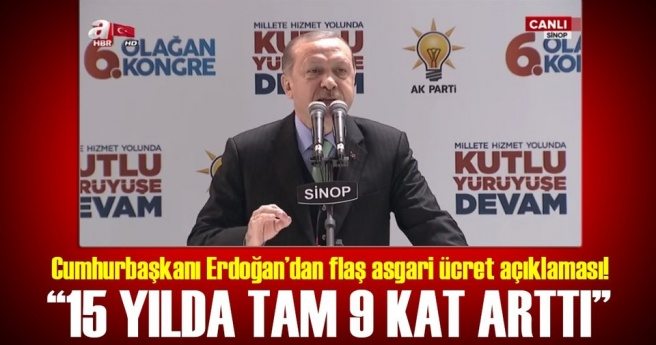 Cumhurbaşkanı Erdoğan AK Parti Sinop il kongresinde konuştu