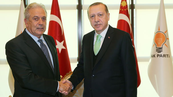 Cumhurbaşkanı Erdoğan, Avramopulos`u kabul etti