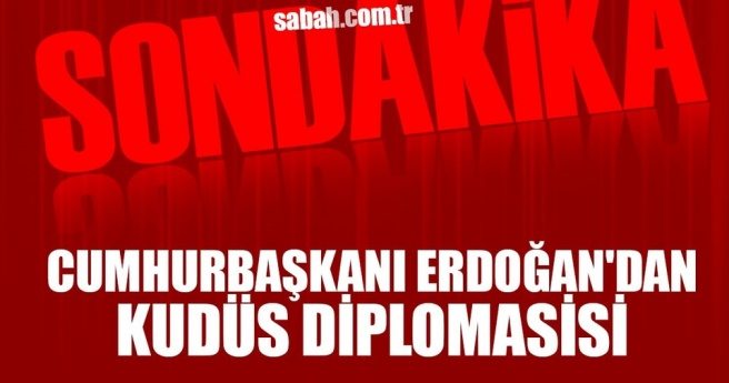 Cumhurbaşkanı Erdoğan, Steinmeier ve Abbas ile Kudüs`ü görüştü