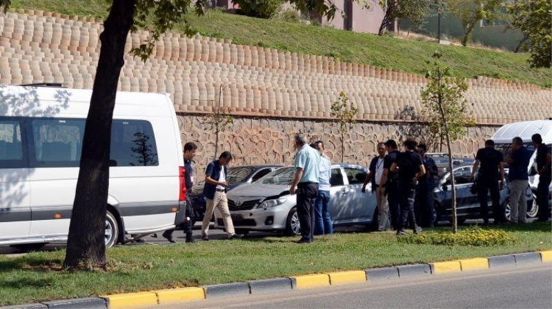 Cumhurbaşkanı Erdoğanın konvoyunda kaza