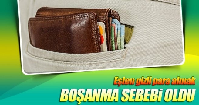 Cüzdandan para çalan eşe dava