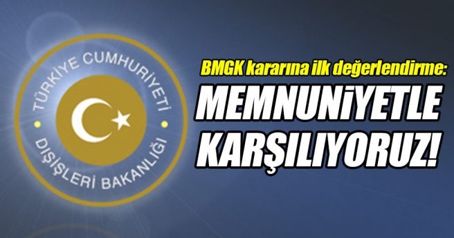 Dışişleri Bakanlığı BMGK`nın Filistin kararını değerlendirdi!