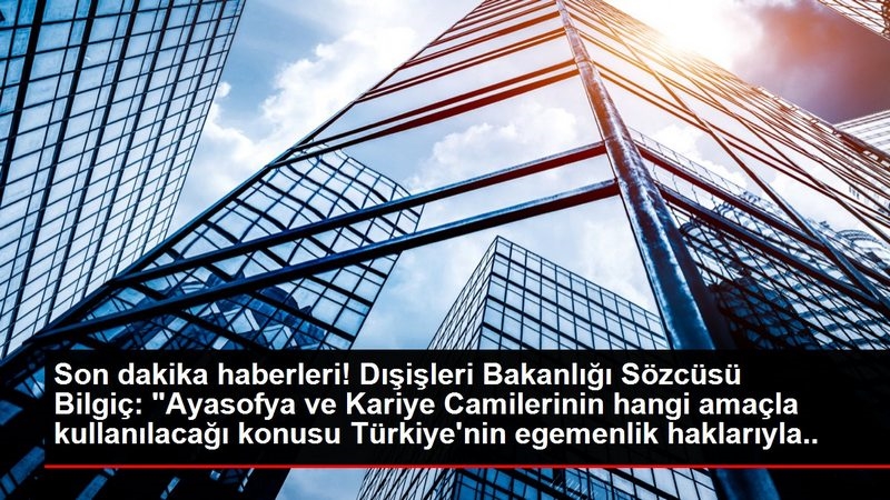 Dışişleri Bakanlığı Sözcüsü Bilgiç: 