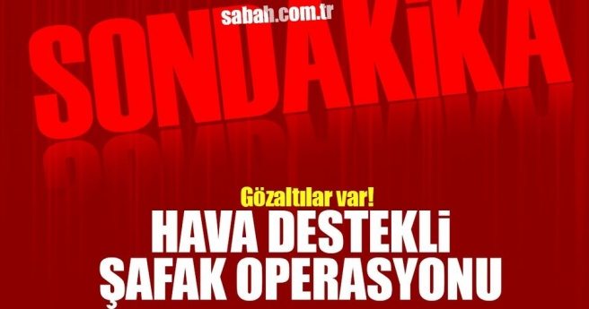 Diyarbakır`da hava destekli şafak operasyonu