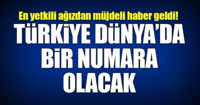 Ekonomi Bakanı Nihat Zeybekci: Dünyada 1 numara olacağız!