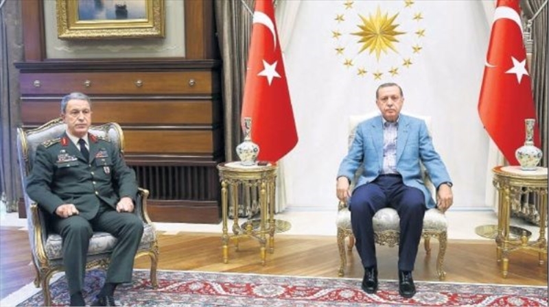 Erdoğan, Akar?ı makamında kabul etti