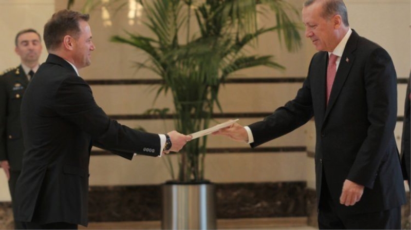 Erdoğan Arnavut Büyükelçiyi kabul etti