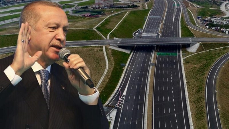 Erdoğan: Kuzey Marmara Otoyolu`nu 45 kilometrelik Nakkaş Başakşehir kısmıyla büyütüp 443 kilometreye çıkarıyoruz