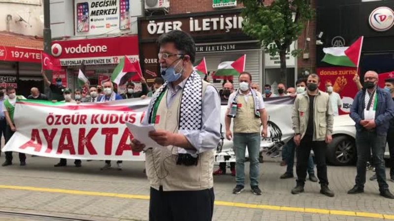 ESKİŞEHİR - İsrail polisinin Mescid-i Aksa`da cemaate saldırması protesto edildi