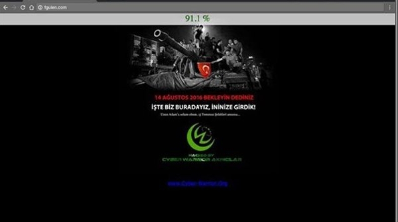 Fetullah Gülen`in web sitesi `hack`lendi