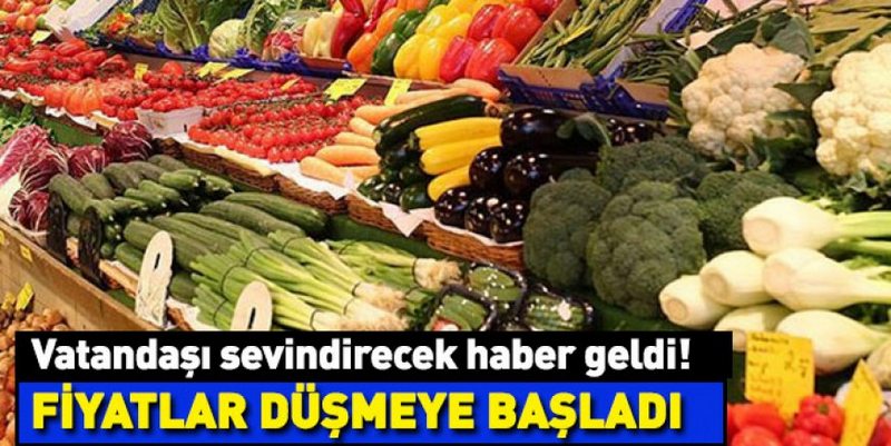 FİYATLAR DÜŞMEYE BAŞLADI