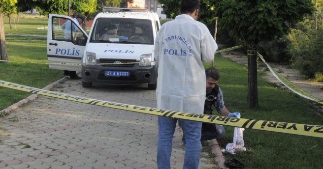 Gaziantep`te parkta cenin bulundu