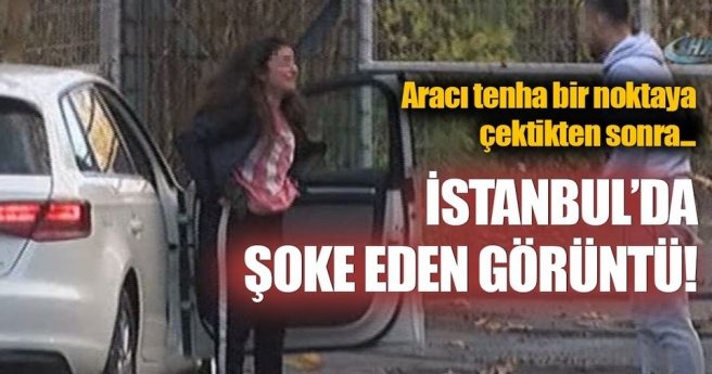 Genç kıza tekme tokat dayak kamerada