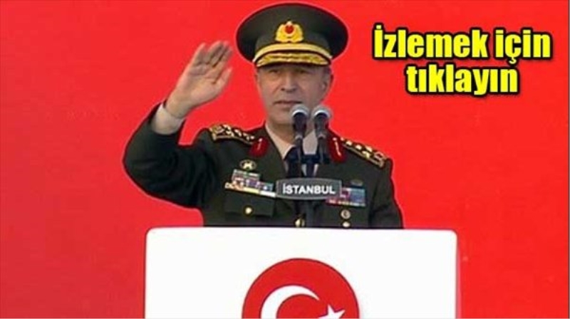 Genelkurmay Başkanı Akar: Cevap alanlarda verildi