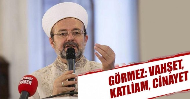 Görmez: Vahşet, katliam, cinayet...