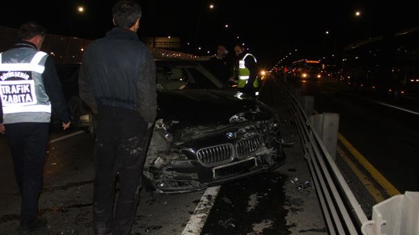 Haliç Köprüsü`nde trafik kazası: 2 yaralı