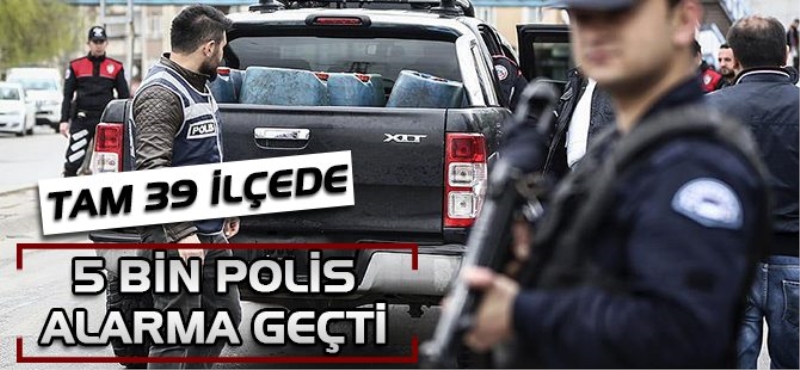 İstanbul`da 5 bin polisin katıldığı asayiş uygulaması