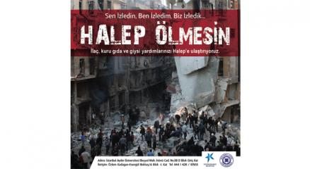 İstanbul Aydın Üniversitesi Halep?e yardım elini uzatıyor