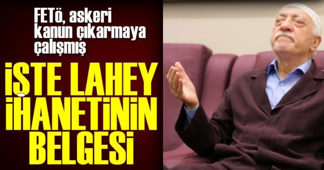 İşte Lahey ihanetinin belgesi