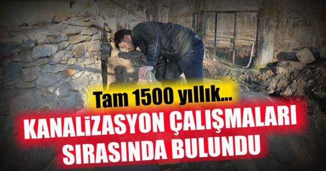 KANALİZASYON ÇALIŞMALARI SIRASINDA BULUNDU! TAM 1500 YILLIK...