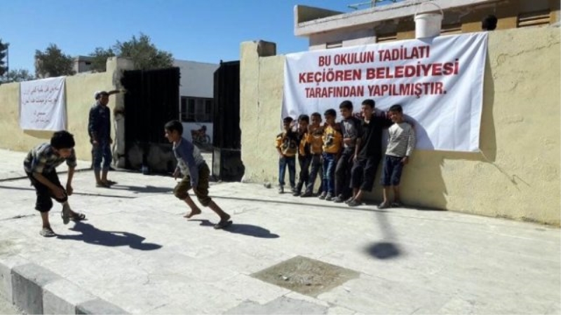 Keçiören Belediyesi`nden Cerablus`a Eğitim Desteği